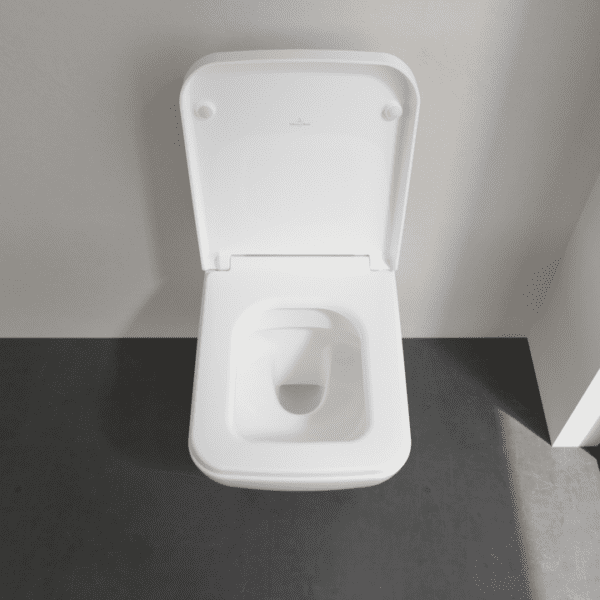 Miska WC wisząca + deska Villeroy & Boch Venticello bez kołnierza 56x37cm 4611R001 GLAZBUD