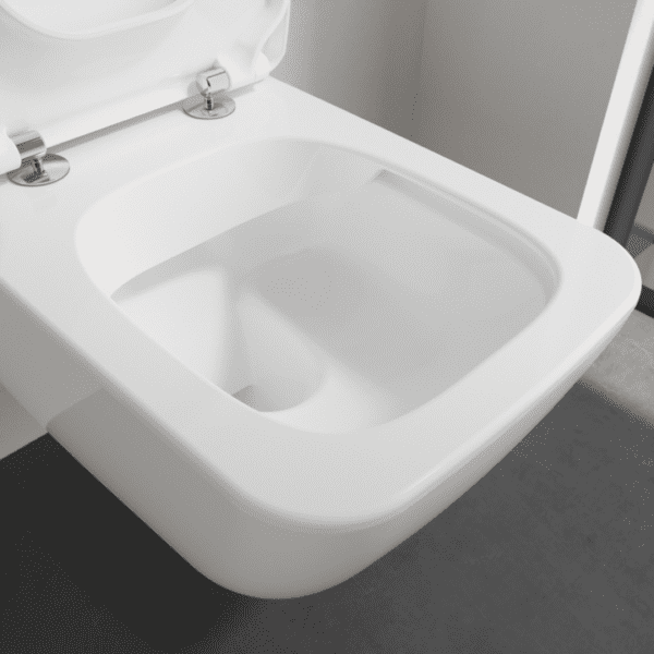 Miska WC wisząca + deska Villeroy & Boch Venticello bez kołnierza 56x37cm 4611R001 GLAZBUD