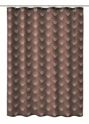 Kleine Wolke Bow Tekstylna Zasłona prysznicowa brązowy 180×200 cm GLAZBUD