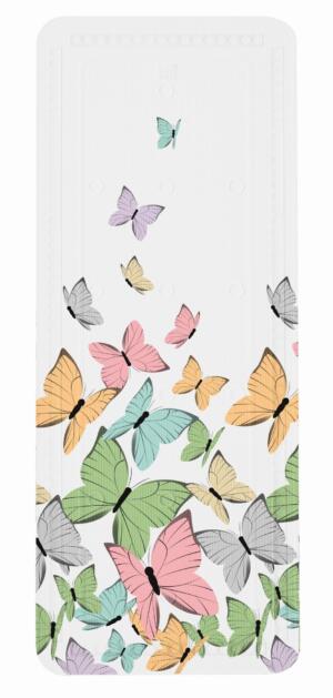 Kleine Wolke Butterflies Mata bezpieczeństwa do wanny biały motyle 36x 92 cm GLAZBUD