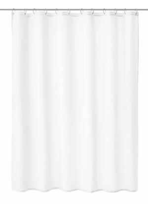 Kleine Wolke Caravelle Tekstylna Zasłona prysznicowa biała 240×180 cm GLAZBUD