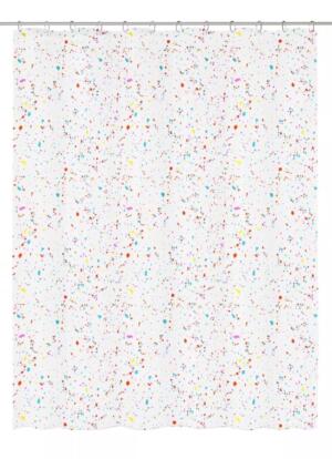 Kleine Wolke Confetti Ekologiczna Zasłona prysznicowa Multicolor 180×200 cm PEVA bezzapachowa GLAZBUD