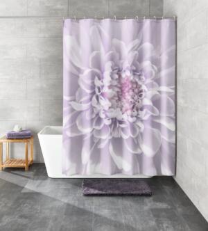 Kleine Wolke Dahlia Zasłona prysznicowa Lavender Fioletowy 180×200 cm GLAZBUD