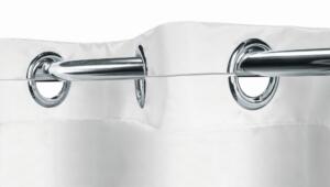 Kleine Wolke Hook On Tekstylna Zasłona prysznicowa proste mocowanie biała 180×200 cm GLAZBUD