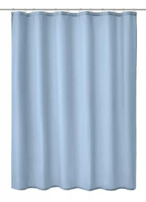 Kleine Wolke Kito Tekstylna Zasłona prysznicowa niebieska 240×180 cm GLAZBUD