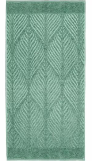 Kleine Wolke Leaf Wegański Ręcznik do rąk zielony 50×100 cm ECO LIVING GLAZBUD