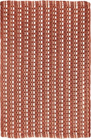 Kleine Wolke Loop ręcznie tkany Dywanik łazienkowy czerwony 60x 90 cm nić szenilowa GLAZBUD