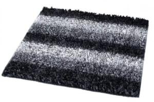 Kleine Wolke Lounge Ręcznie tkany Dywanik łazienkowy ciemny szary 60x 60 cm GLAZBUD