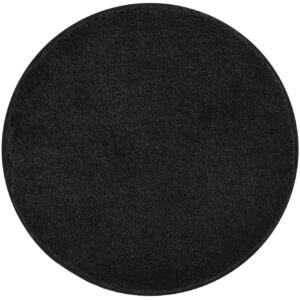 Kleine Wolke Relax Dywanik łazienkowy czarny 100 cm okrągły GLAZBUD