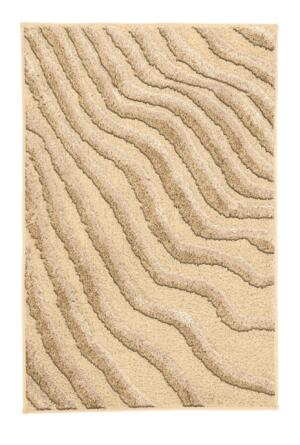 Kleine Wolke Terrace Dywanik łazienkowy Sandbeige Beżowy 60×100 cm GLAZBUD