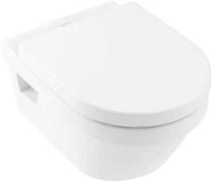 Miska WC wisząca bez kołnierza z deską wolnoopadającą Villeroy & Boch Architectura combi-Pack zestaw Weiss Alpin 5684HR01 GLAZBUD