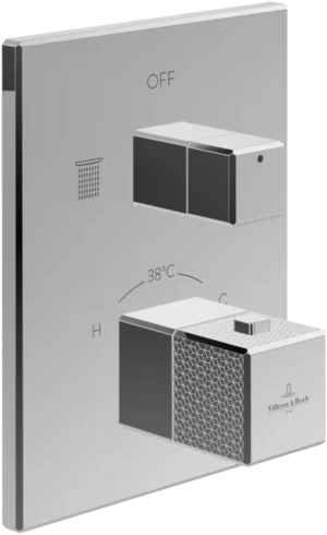 Villeroy & Boch Mettlach bateria wannowo-prysznicowa podtynkowa termostatyczna chrom TVS12600300061 GLAZBUD