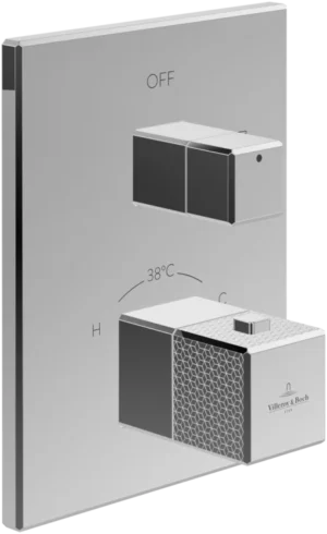 Villeroy & Boch Mettlach bateria prysznicowa podtynkowa termostatyczna chrom TVT12600100061 GLAZBUD